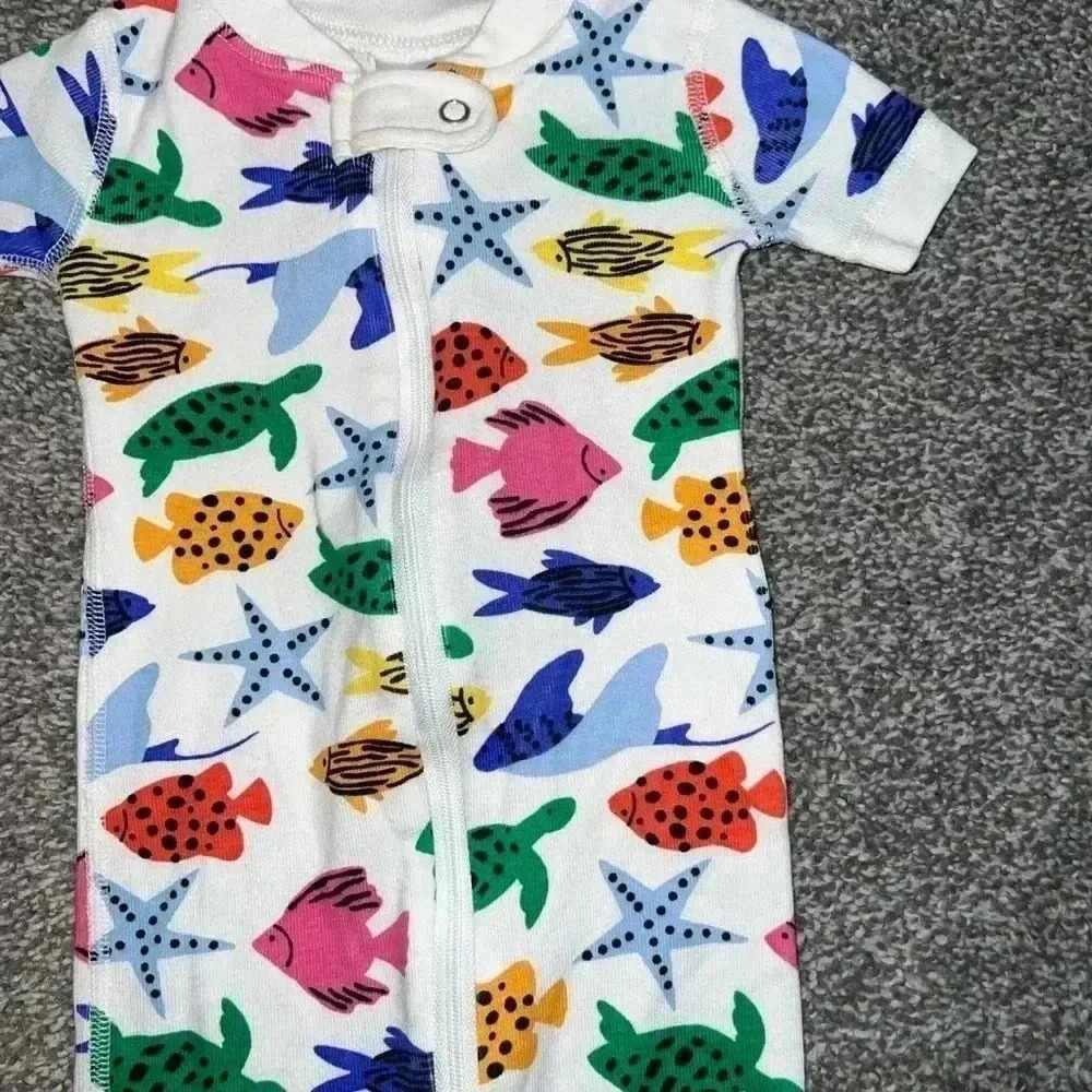 6-12 MONTHS SEA ROMPER HANNA ANDERSSON - Picture 8 of 9